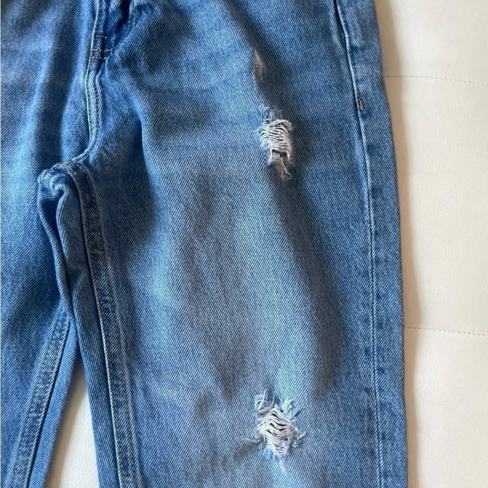 Zara girls Distressed Blue Denim Jeans - Picture 2 of 7